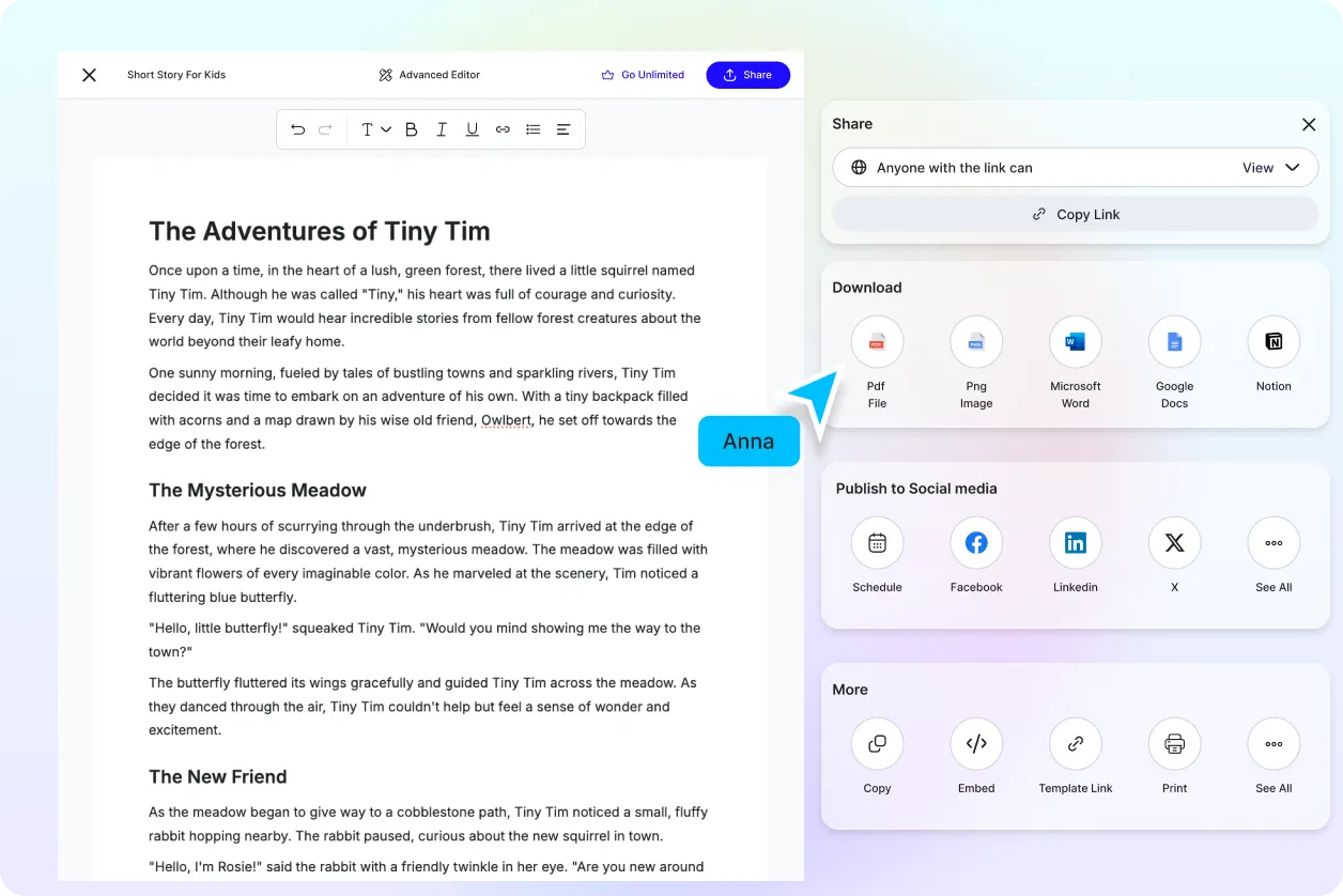 Free AI Short Story Generator, Free Short Story Maker Online